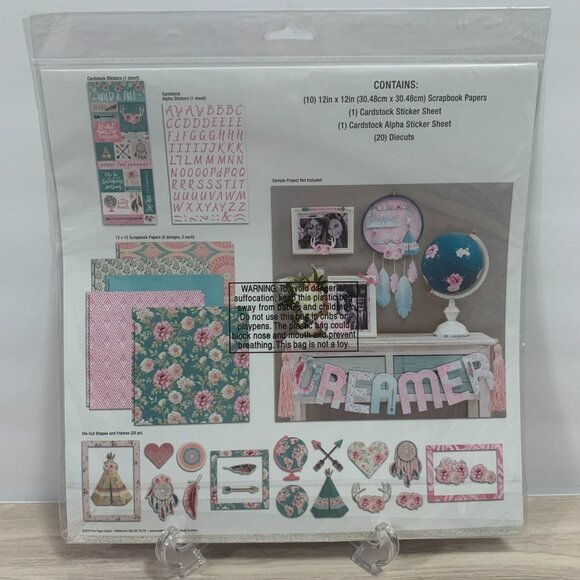 The Paper Studio "Boho Vibes" Papercrafting Scrapbooking Junk Journaling Kit - Picture 5 of 6